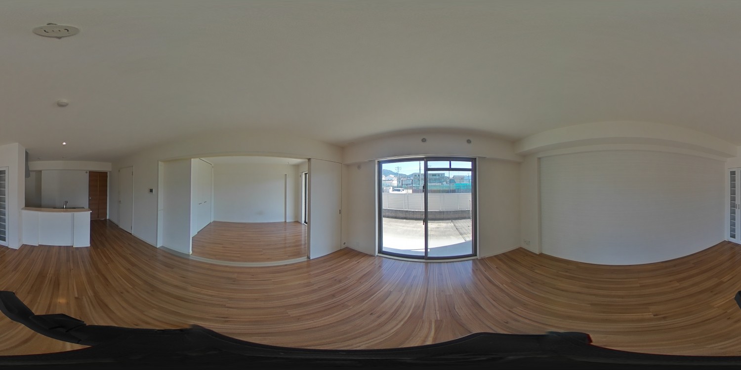 ※102号室のパノラマ写真です