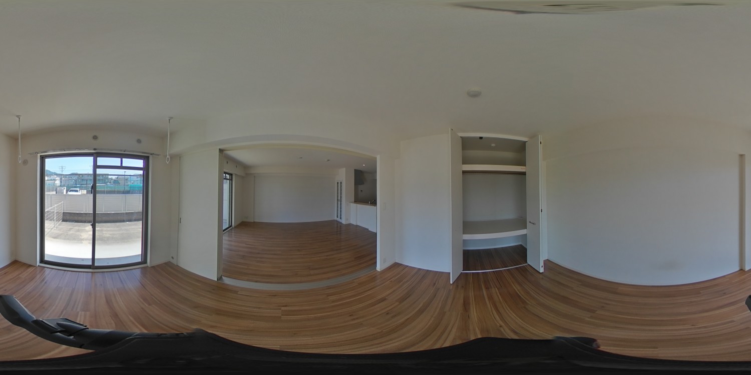 ※102号室のパノラマ写真です